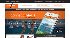 Desktop Screenshot of nexustours.com